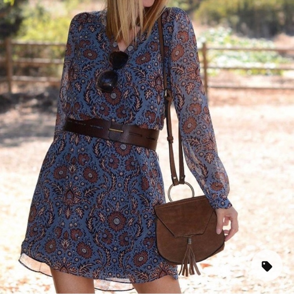 CAbi Provincial Paisley Tunic Floral Shift Dress M